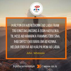 Næsta fjarnám í Þjálfaramenntun ÍSÍ