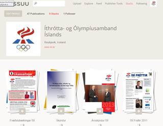 Issuu síða ÍSÍ