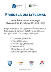 Fræðsla um lyfjamál á Akureyri